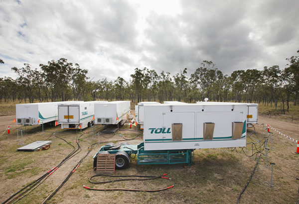The generator room: The camp is AS300 and AS3001 compliant