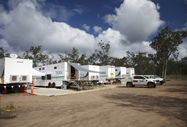 In situ: A 36-Man mobile camp set up for an expoloration project in Queensland.