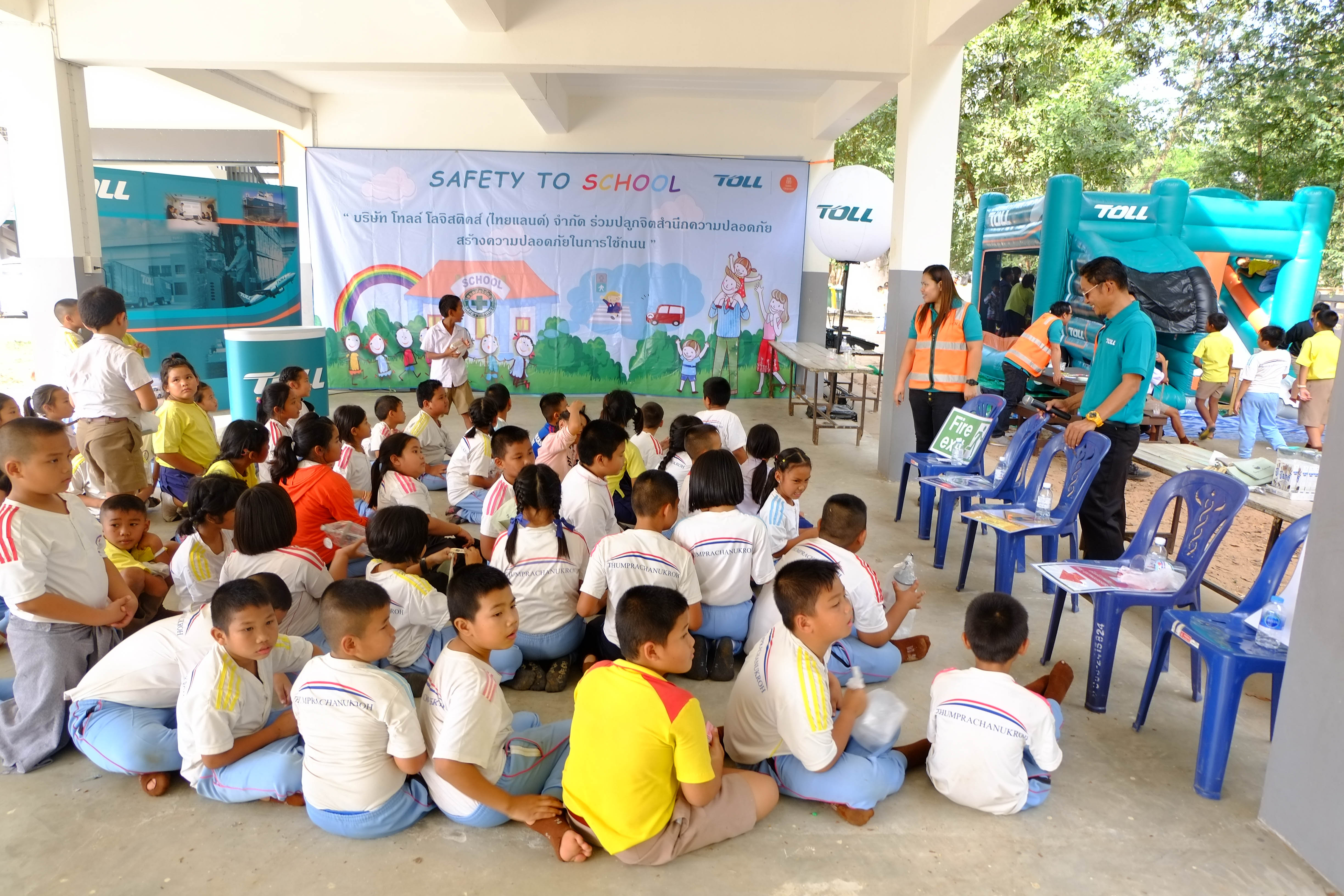 Our Toll team hosted a Safety School Day in Thailand